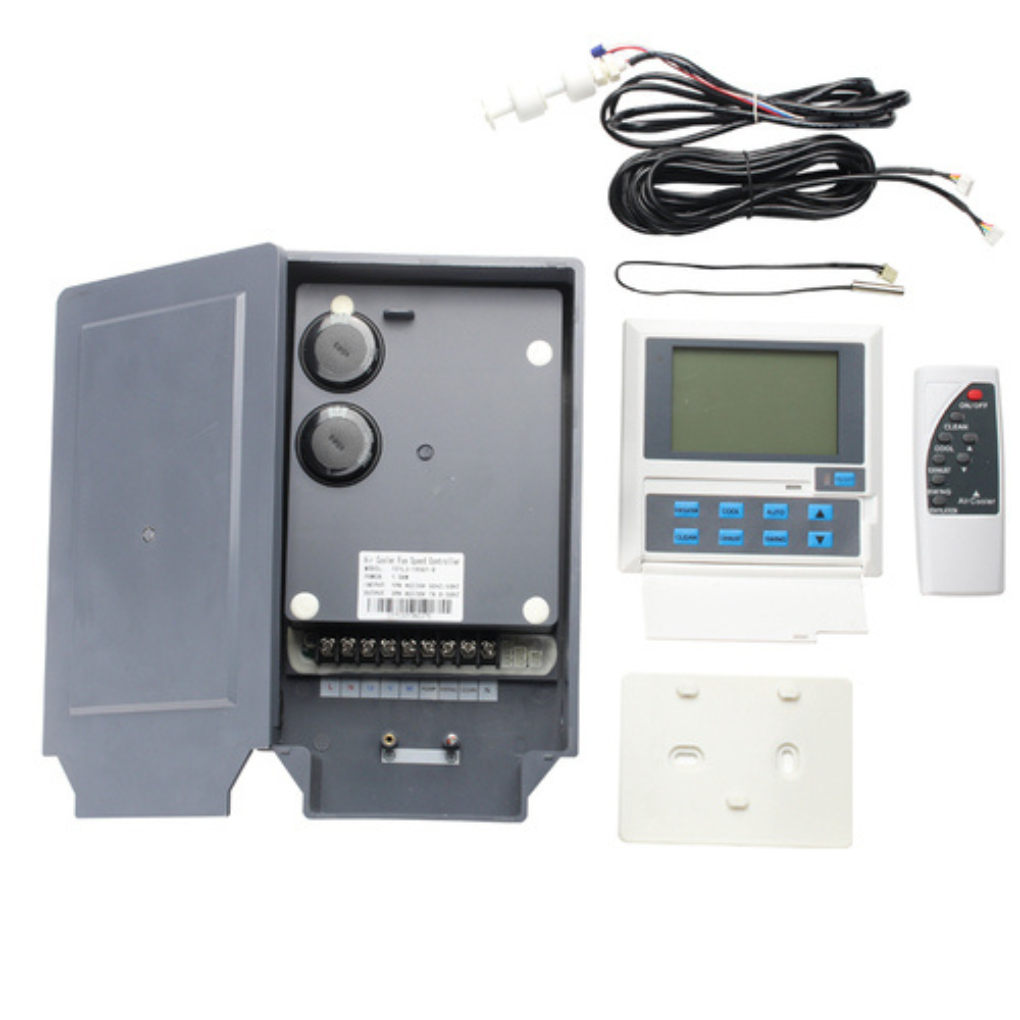 บอร์ดคอนโทรลพร้อมจอแสดงผลและอุปกรณ์ควบคุม